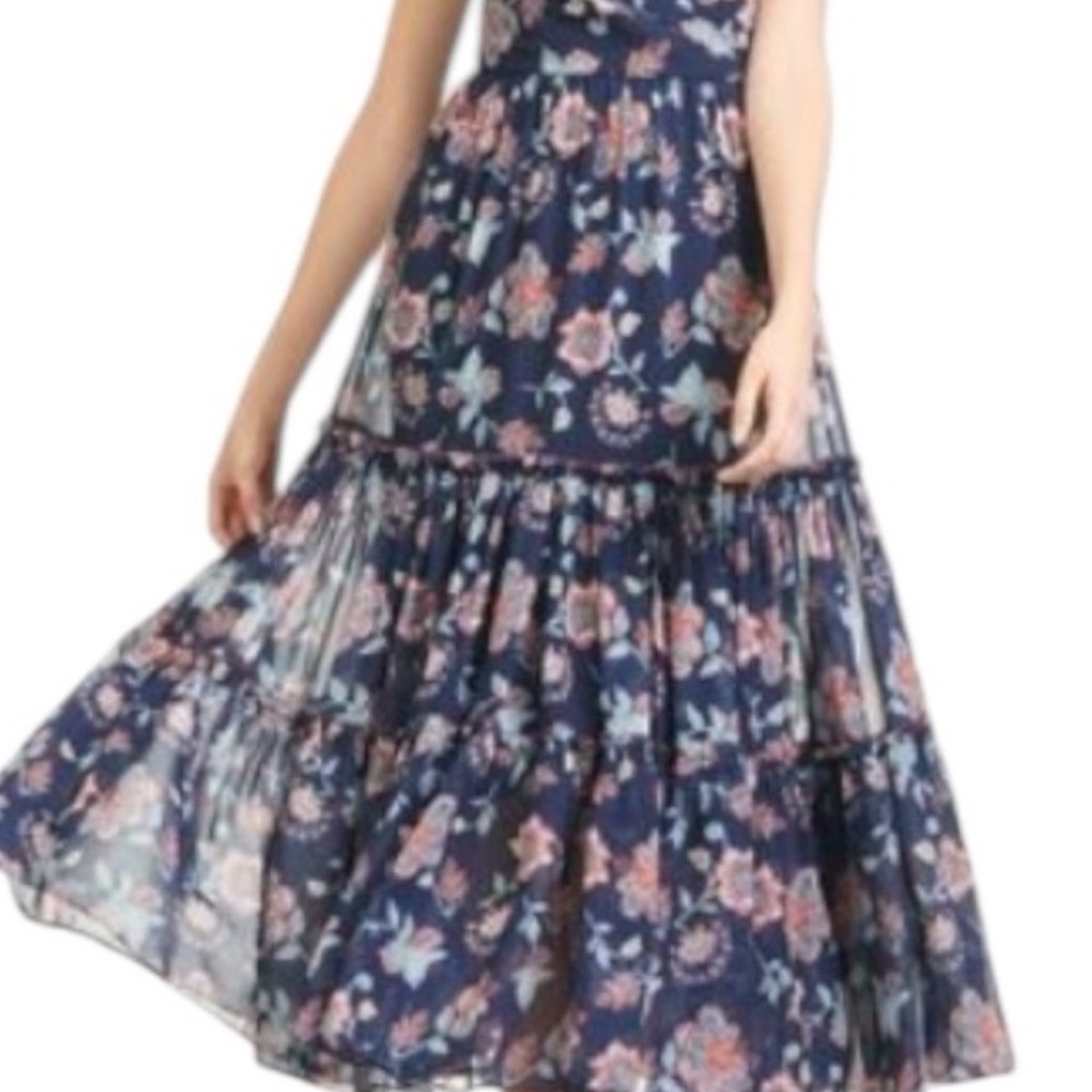 Sachin + Babi Navy Botanical Dress